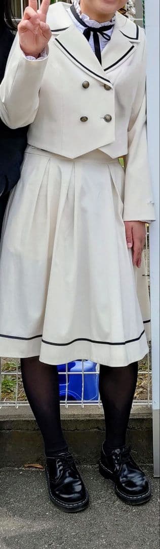 メゾピアノ　卒業式　卒服　セレモニー　フォーマル　ホワイト　160