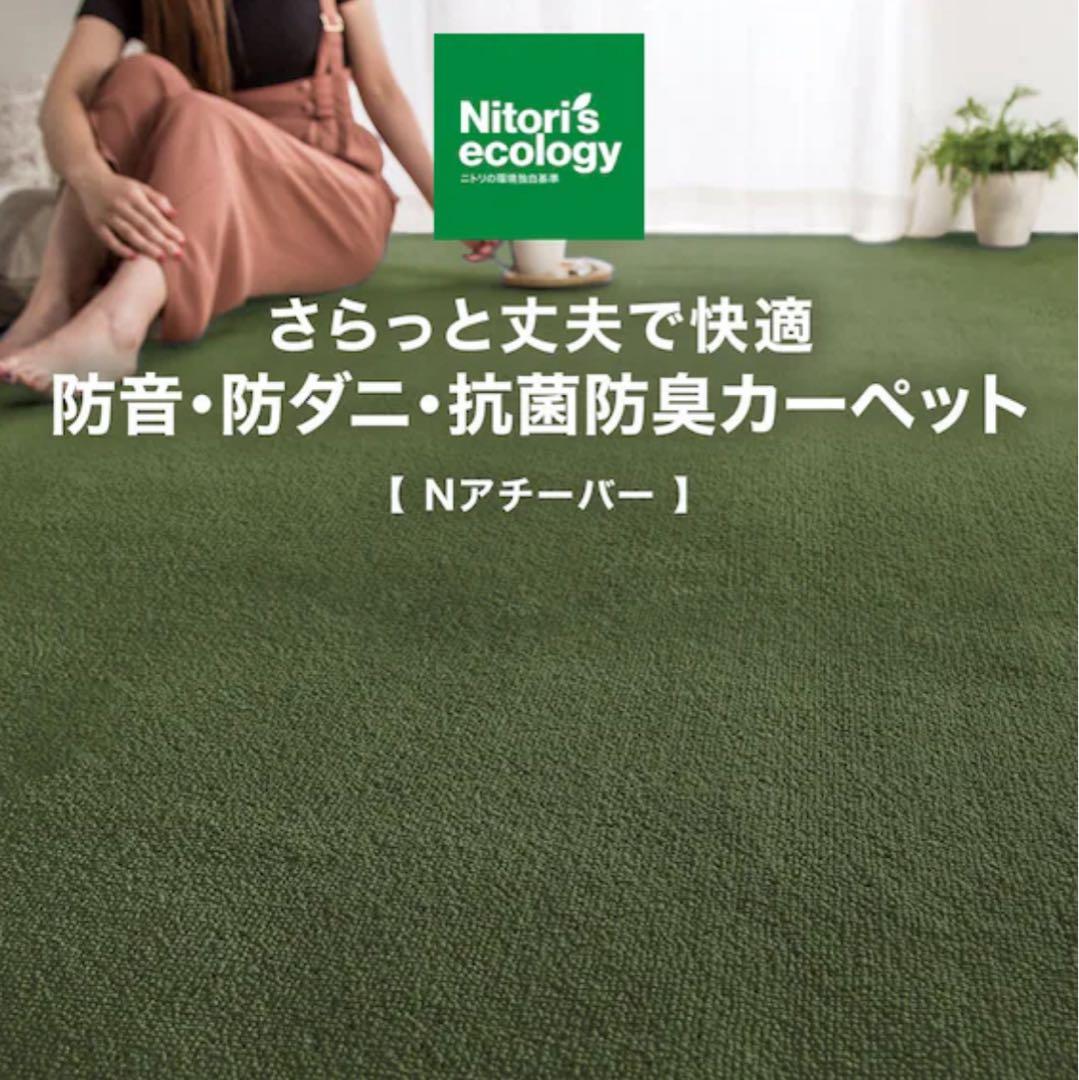 12様)【送料無料！】ニトリ 防音・防ダニ・防臭カーペット 6畳