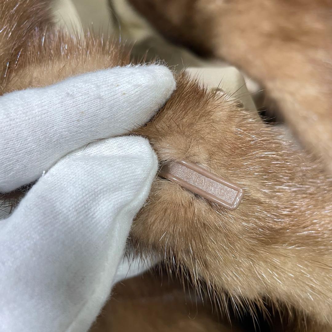 美品　サガミンク　銀タグ　リアルファー　ミンク　コート　デミバフ　大きいサイズ