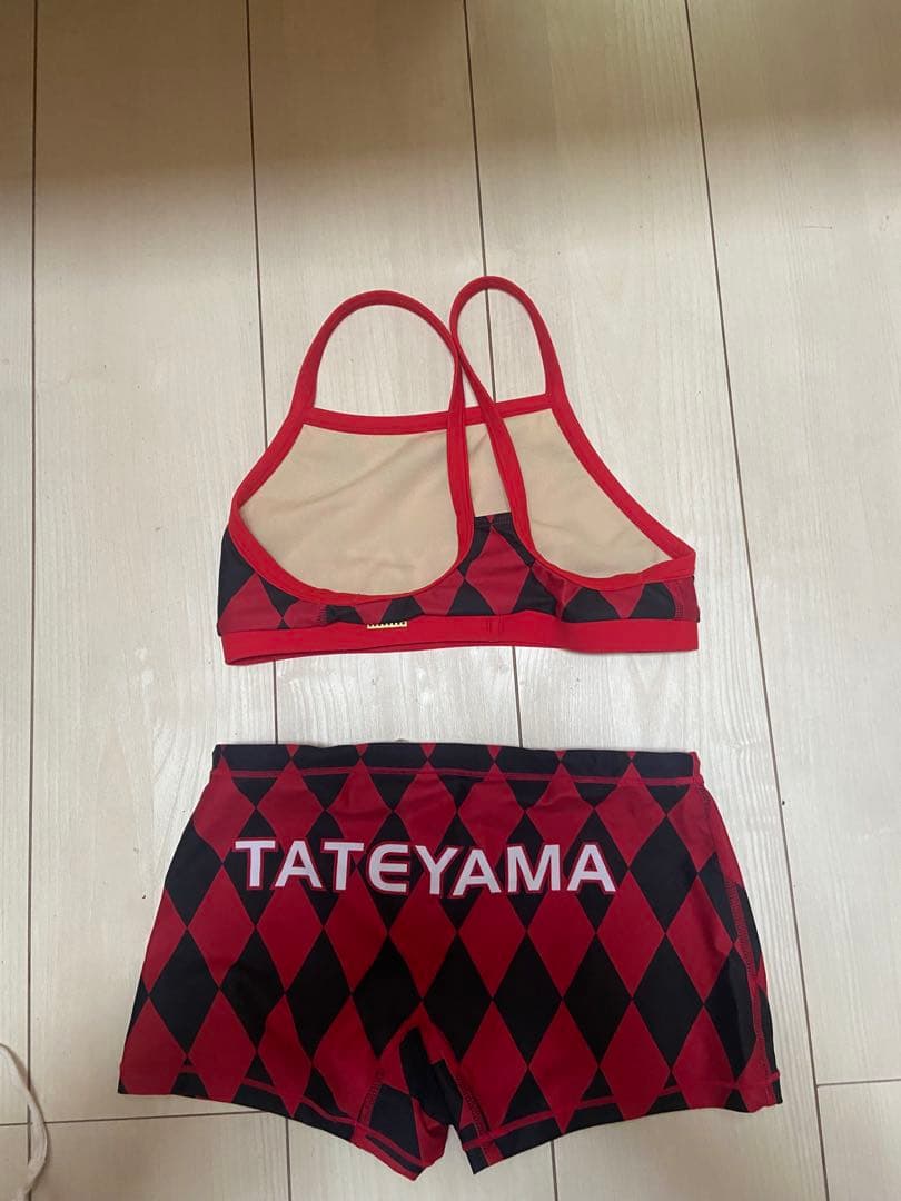 ライフセーバーMizuno 赤黒館山バージョン水着 M