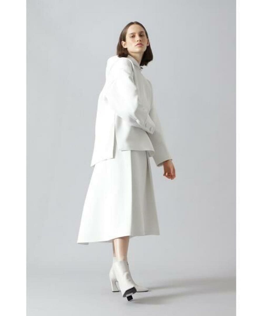 ADORE トリプルクロスパーカー ハーフジップ ホワイト プルオーバー