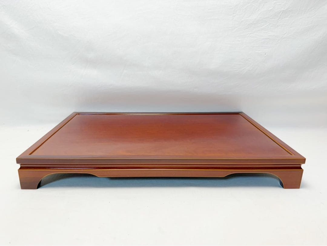 未使用 華道具 飛騨春慶塗 天然木製 花台 供物台 置台 盆栽台 飾台 元箱