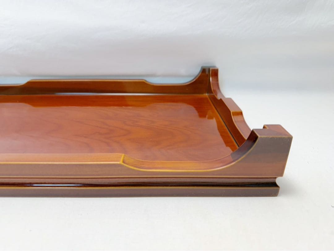 未使用 華道具 飛騨春慶塗 天然木製 花台 供物台 置台 盆栽台 飾台 元箱