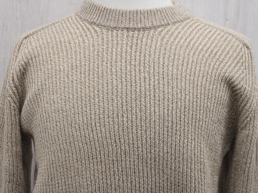 ▲美品 グッチ GUCCI グッチ リブ編 ニットセーター ベージュ Sサイズ