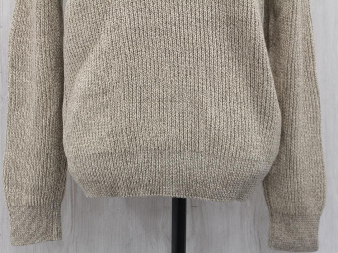 ▲美品 グッチ GUCCI グッチ リブ編 ニットセーター ベージュ Sサイズ