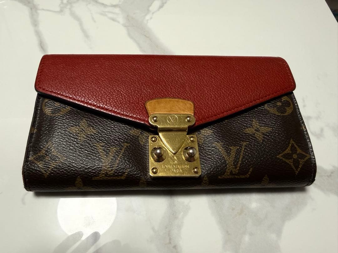 【美品な方】ルイヴィトン モノグラム 長財布 ポルトフォイユ パラス スリーズ