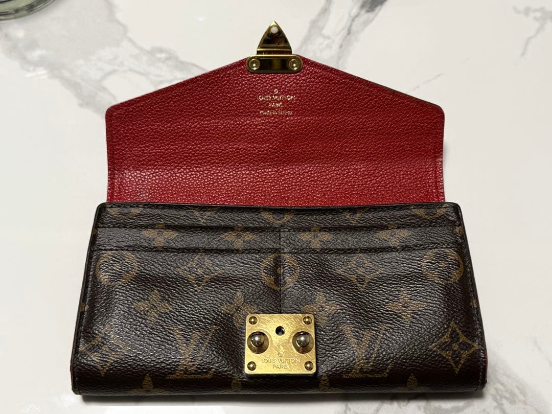 【美品な方】ルイヴィトン モノグラム 長財布 ポルトフォイユ パラス スリーズ