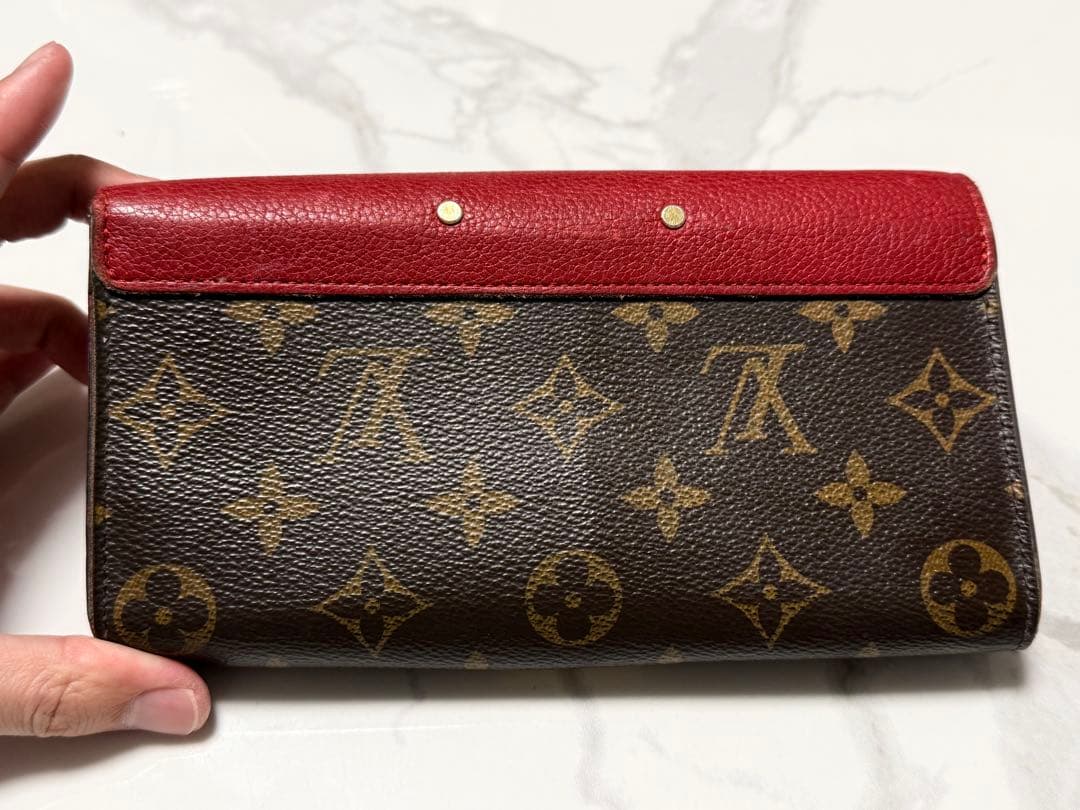 【美品な方】ルイヴィトン モノグラム 長財布 ポルトフォイユ パラス スリーズ