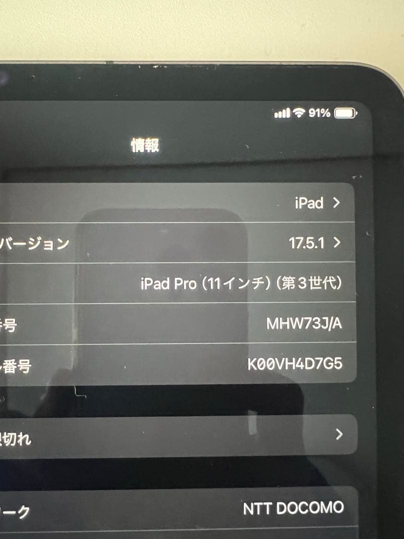 iPadPro 11.9インチ 第三世代 simフリー