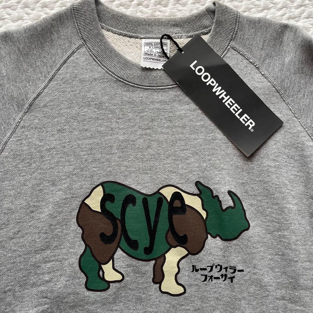 SCYE BASICS×LOOPWHEELER begin別注 サイ柄スウェット