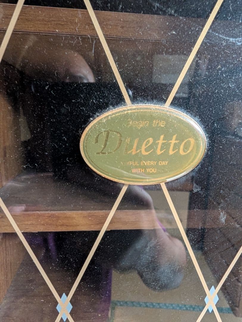 木製食器棚 ガラス扉付き 引き出し付き