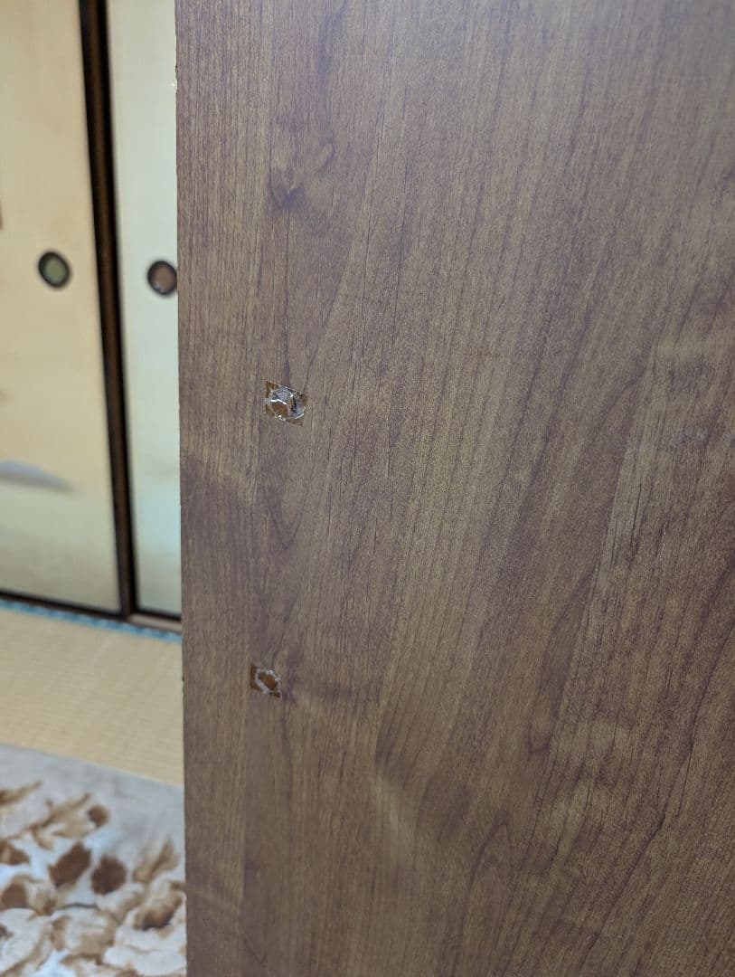 木製食器棚 ガラス扉付き 引き出し付き