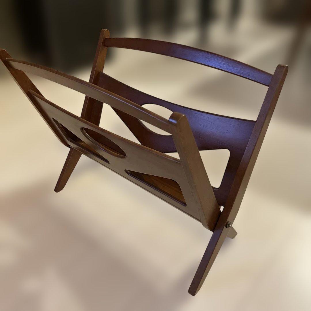 カリモク60 木製マガジンラック Made in Japan