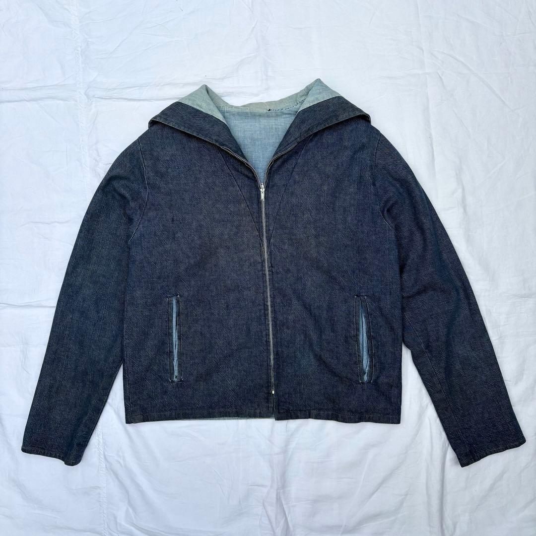 50sリバーシブル デニム セーラージャケット シャンブレー　talon
