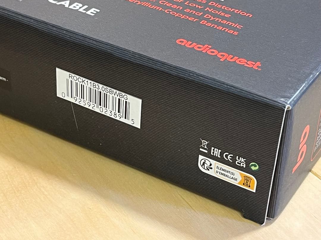 【未使用】オーディオクエストaudioquest Rocket 11 3mペア