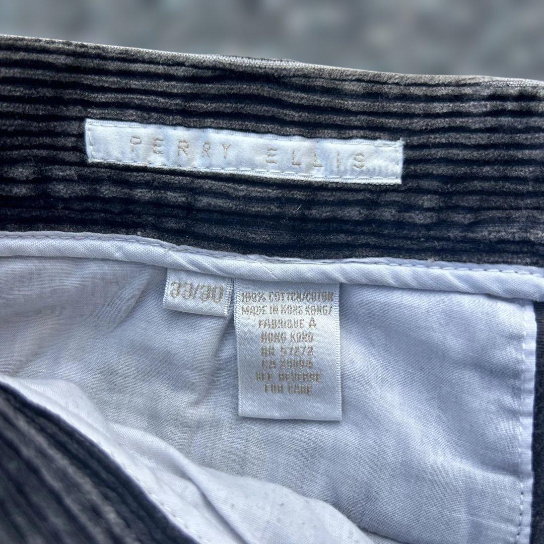 33×30 90s PERRY ELLIS ツータック コーデュロイスラックス