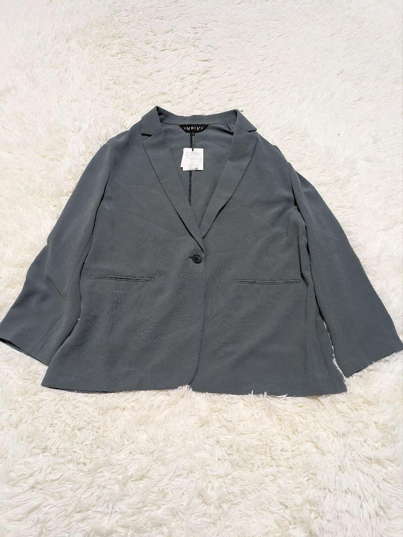 ✨新品タグ付き✨　インディヴィ　テーラード　大きいサイズ　UVカット　サイズ15