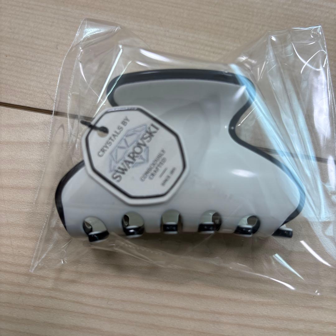 【やまね】コンプレックスビズ　バンスクリップ　バイカラー　ホワイト