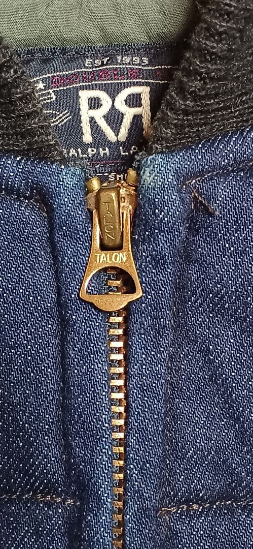 RRL インディゴ キルティングベスト XS