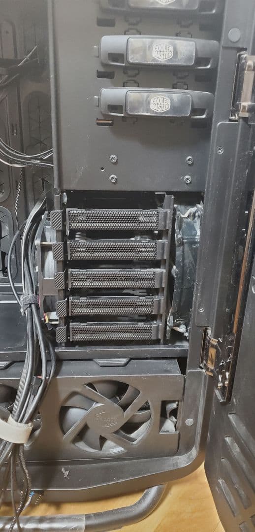 COSMOS II ブラック PCケース ハンドル付き 中古品