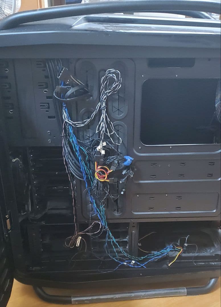 COSMOS II ブラック PCケース ハンドル付き 中古品