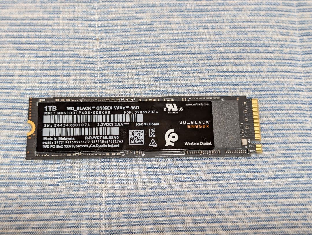 内蔵型SSD WD_BLACK SN850X NVMe SSD 1TB
