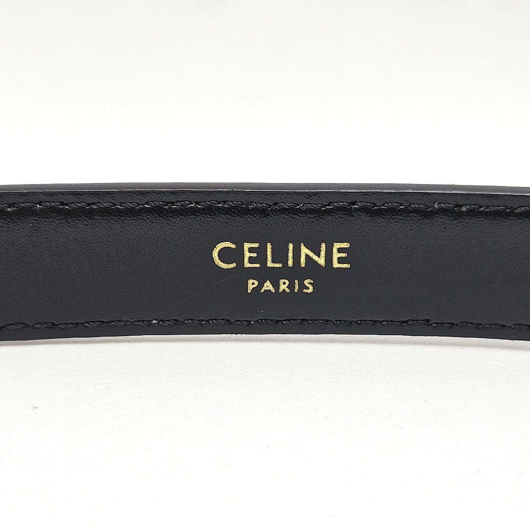 CELINE セリーヌ 黒 トリオンフ ベルト ティーン ジャンク品