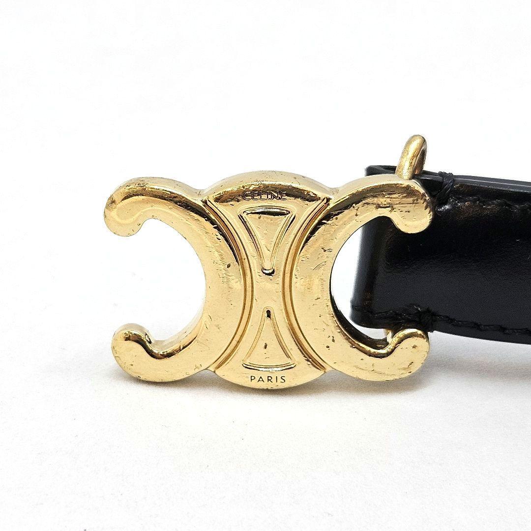 CELINE セリーヌ 黒 トリオンフ ベルト ティーン ジャンク品