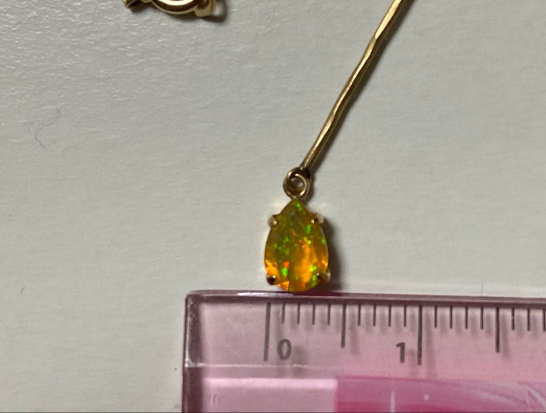 anemone アネモネ K10ネックレス オパール