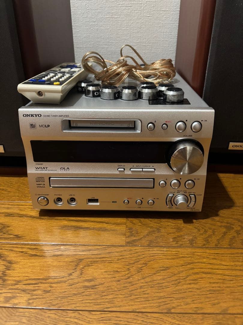 ONKYO CD・MD・カセット　コンポセット　FR-N7FX
