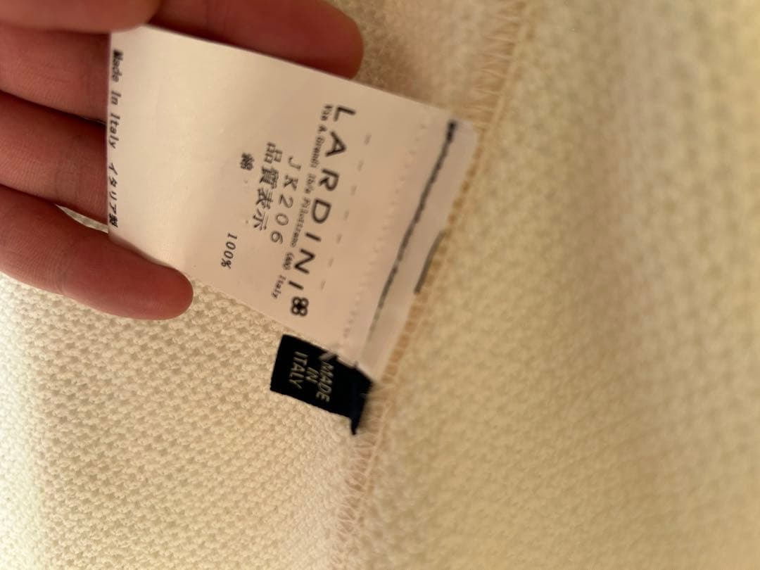 LARDINI アイボリー テーラードジャケット