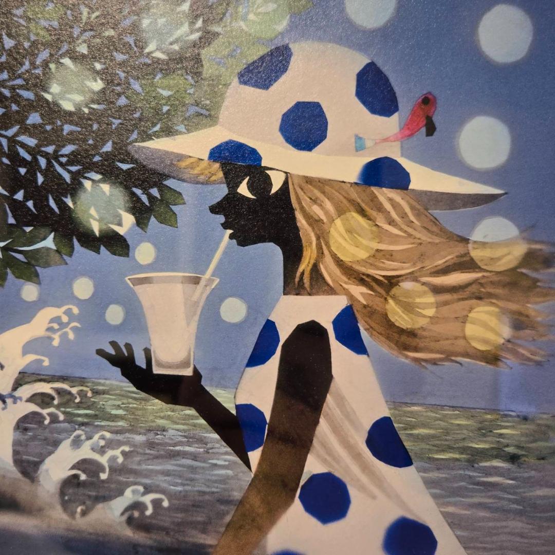 美品　藤城清治　カルピス　直筆サイン　レフグラフ　リトグラフ