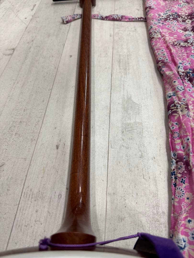 三味線　本体　初心者用 細棹 犬皮