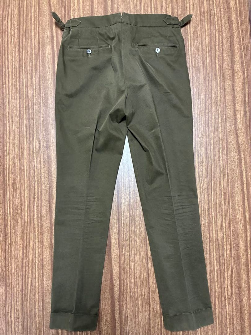 GTA HERRICK エリック コットン 2プリーツ サイドアジャスターパンツ