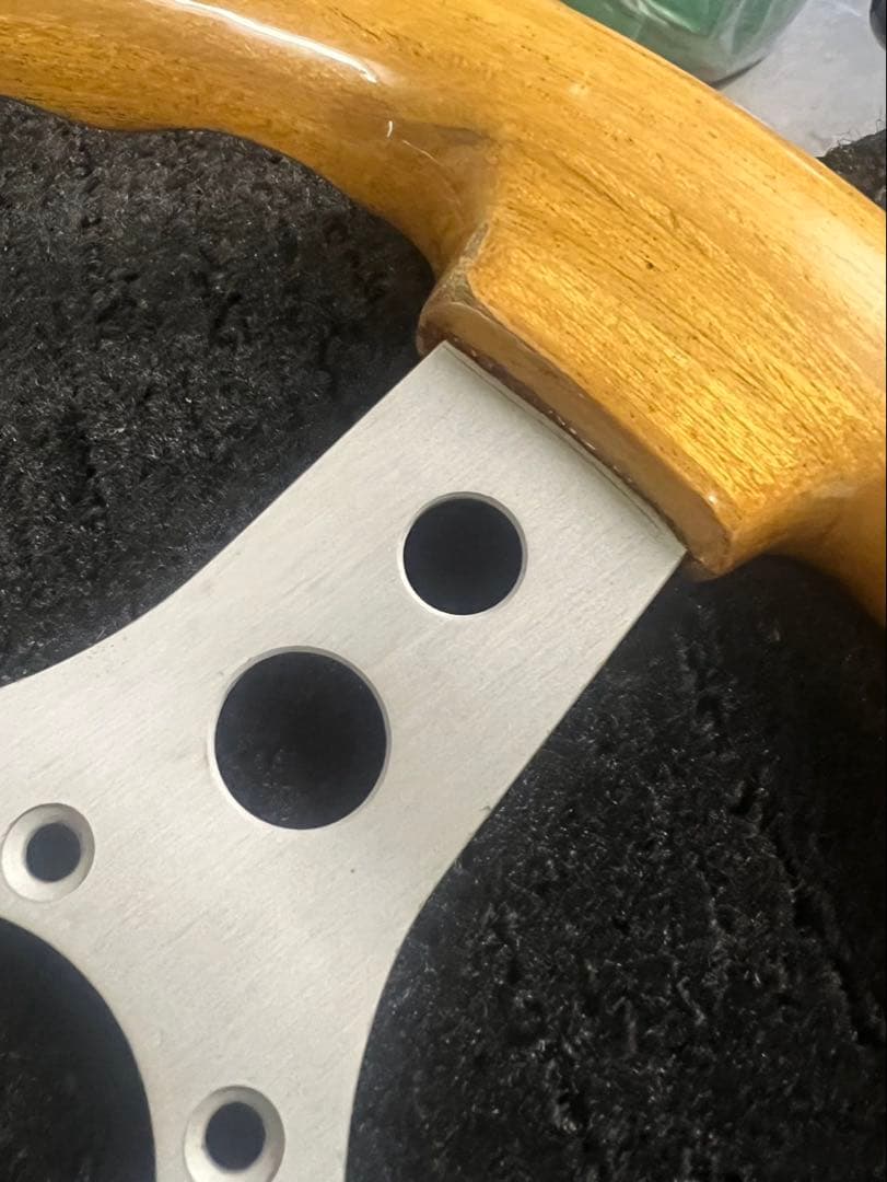 当時物 OBA 丸穴 30パイ ステアリング 旧車 30cm 暴走族 族車