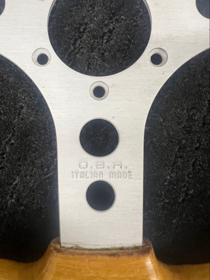 当時物 OBA 丸穴 30パイ ステアリング 旧車 30cm 暴走族 族車