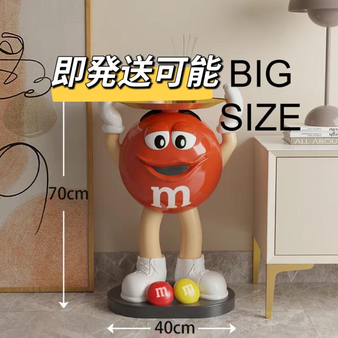 M&M's エムアンドエムズ ディスペンサー 特大フィギュア　レッド置物　飾り