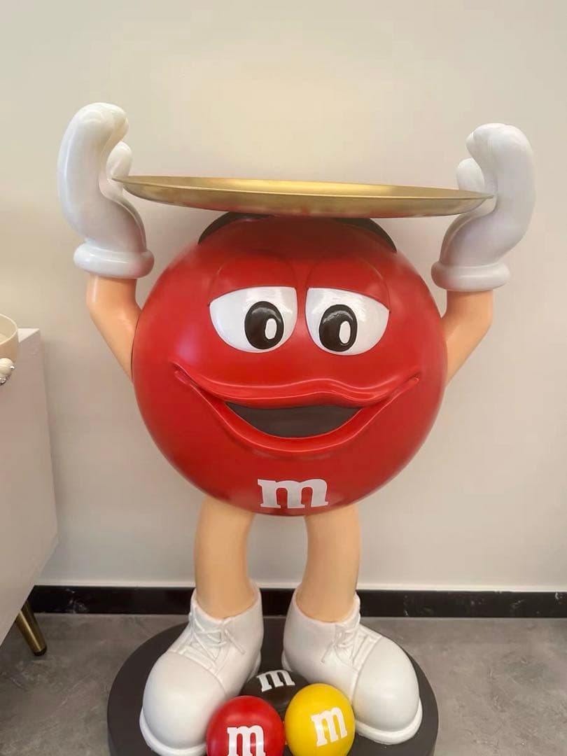 M&M's エムアンドエムズ ディスペンサー 特大フィギュア　レッド置物　飾り