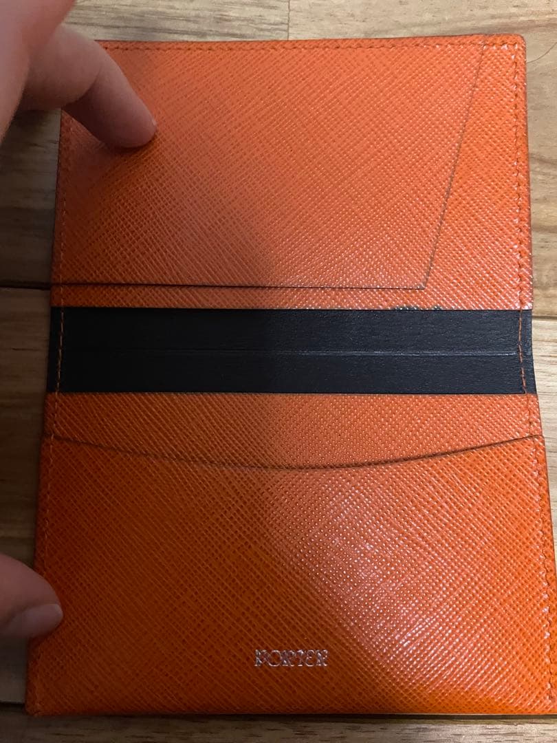 PORTER 名刺入れ オレンジ レディース　メンズ
