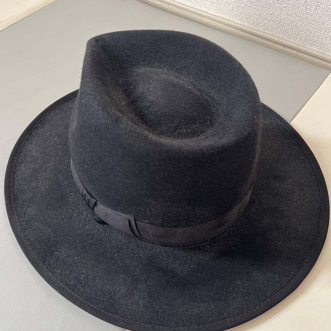 ショット×ステットソン ワンスター ファーハット ブラック 57cm