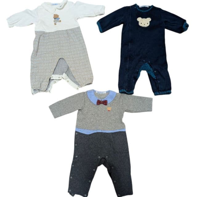 ファミリア長袖ロンパース3点セット　70cm familiar