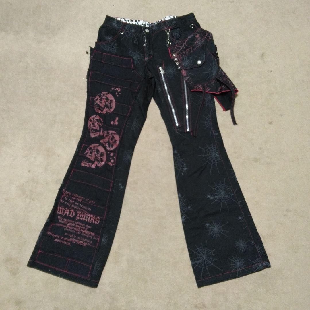 M∀D GIRL スパイダー　プリント　パンツ