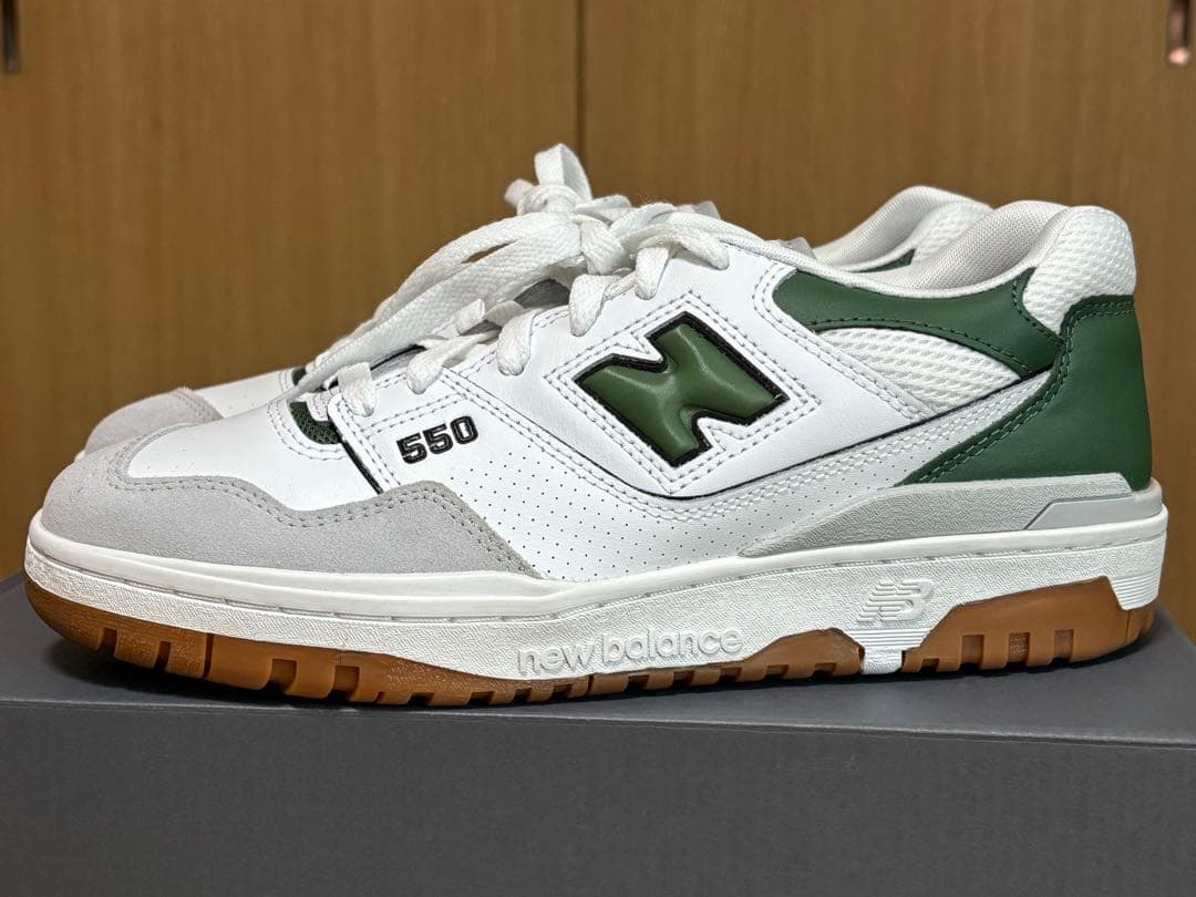 [美品]ニューバランス550 ホワイトグリーン　26.5cm 箱あり