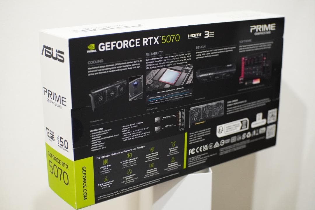 値下げ 新品・未開封 ASUS RTX5070 PRIME + 色々セット
