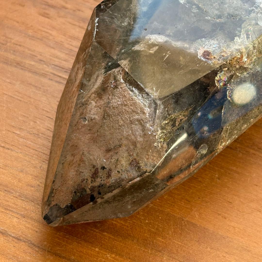 天然石 グリーン四季ガーデンクォーツ 原石置物522g