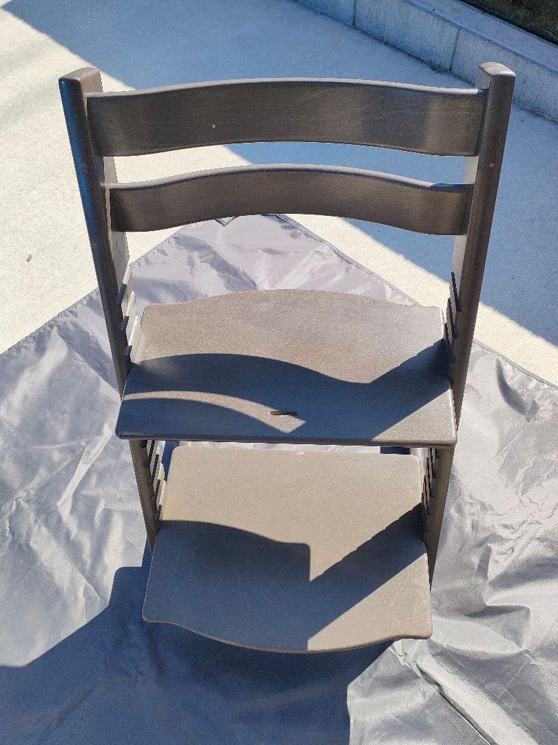 ストッケ トリップトラップ シリアルNo.4 グレー ベビーチェア スライダー付