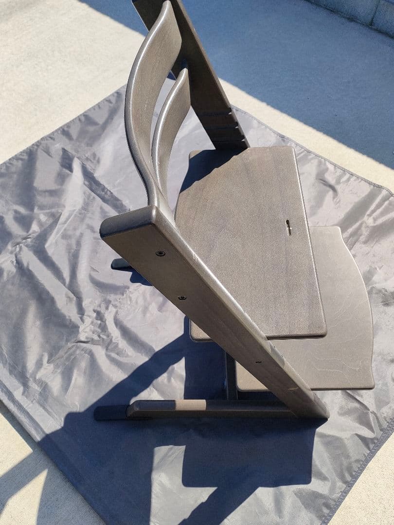 ストッケ トリップトラップ シリアルNo.4 グレー ベビーチェア スライダー付