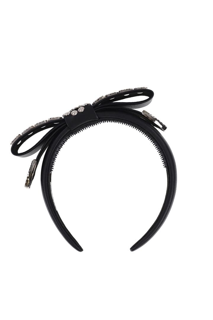 c*u様 TOGA TOO L RIBBON HEADBAND黒リボンカ