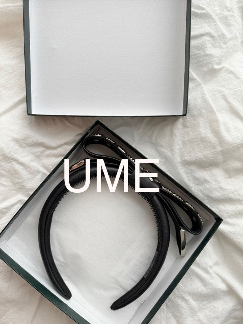 c*u様 TOGA TOO L RIBBON HEADBAND黒リボンカ