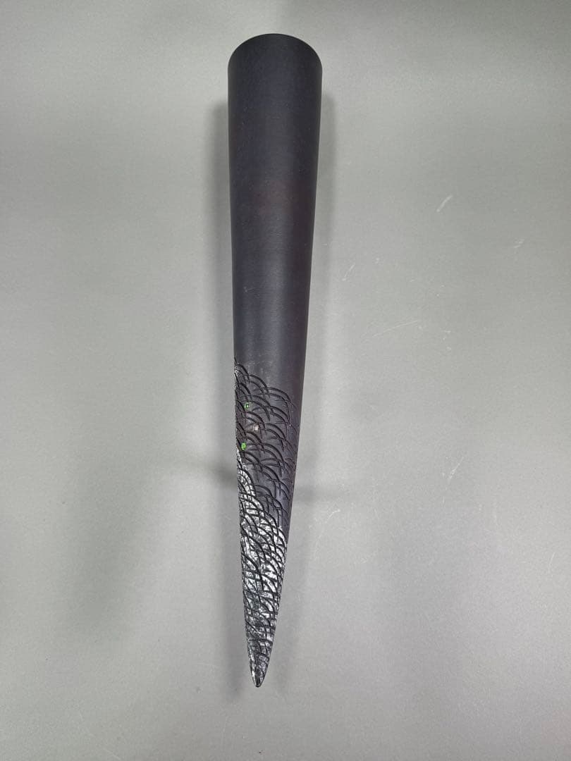 池坊　陶掛花器　いけばな　古流　龍生派　小林正明　陶花器　華道具　高さ61cm